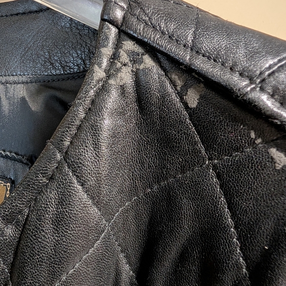 Express Black Leather Jacket - Picture 9 of 12